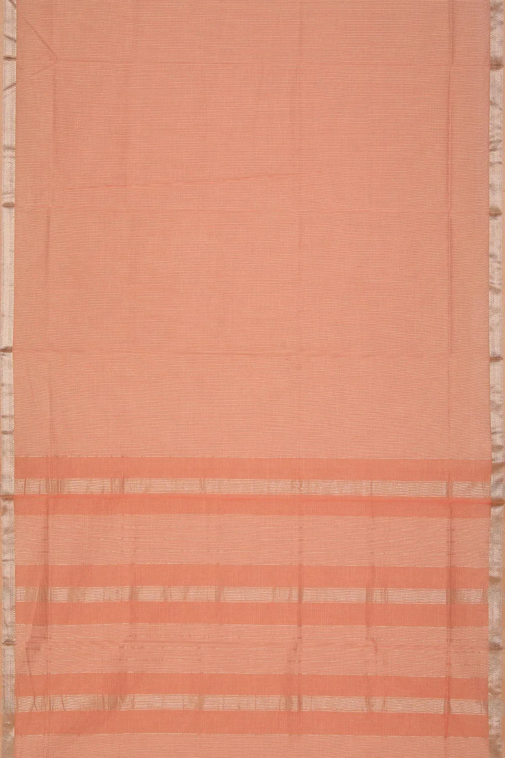 Simple Yet Elegant Peach Saree