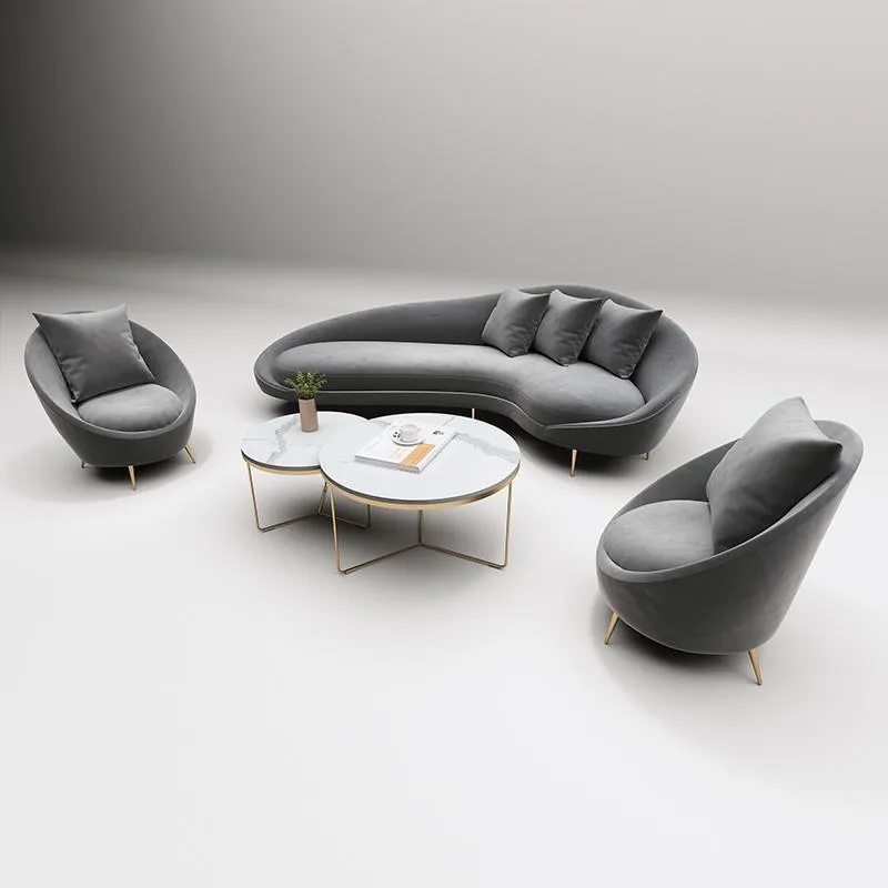 Slender Modern Armchair, Velvet For Clearance