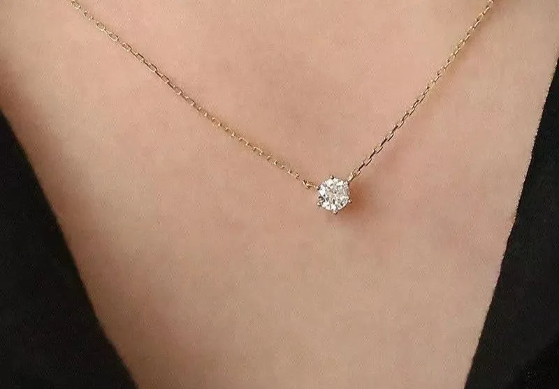 Solitaire Pendant Necklace