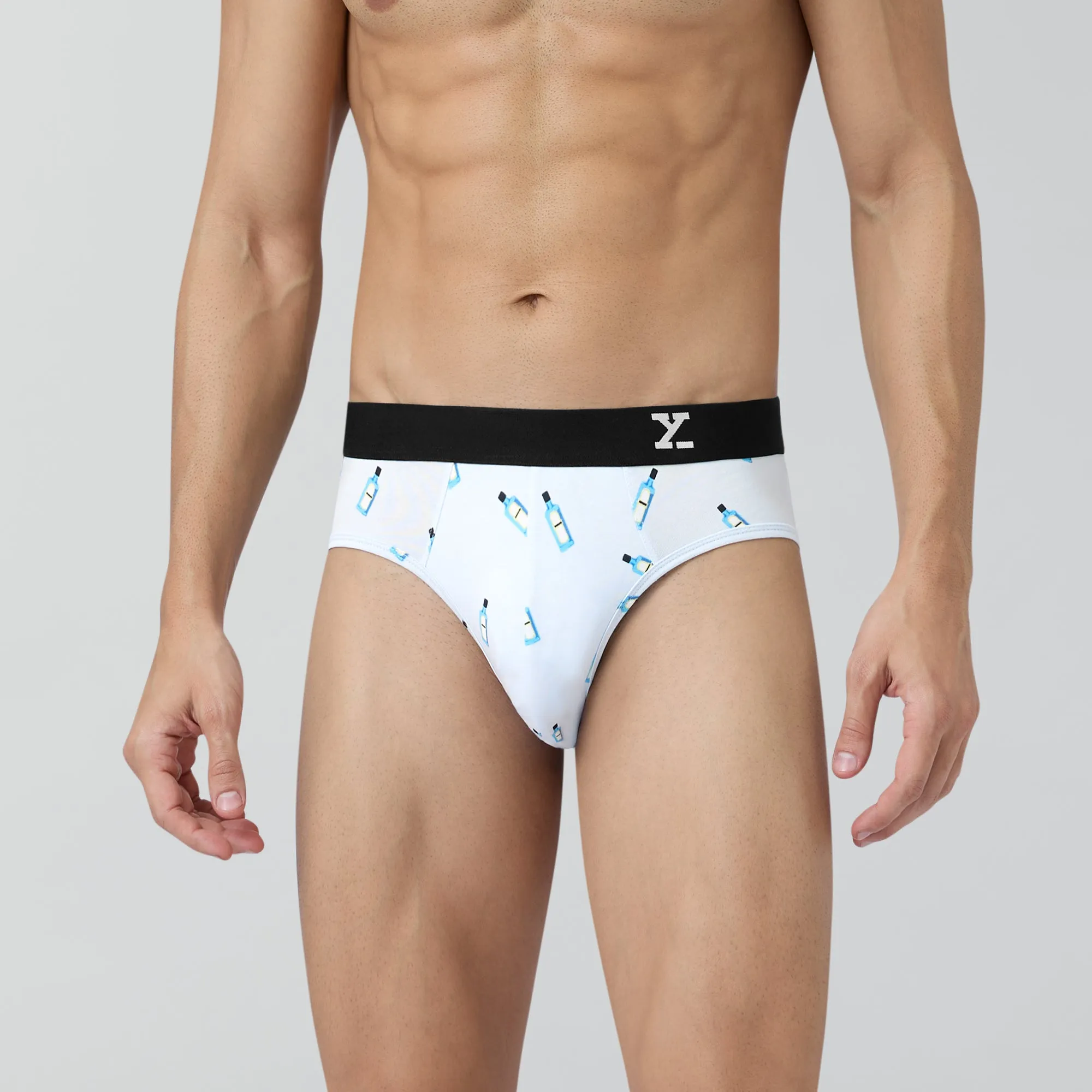 Surf Cotton Stretch Briefs Gin Blue