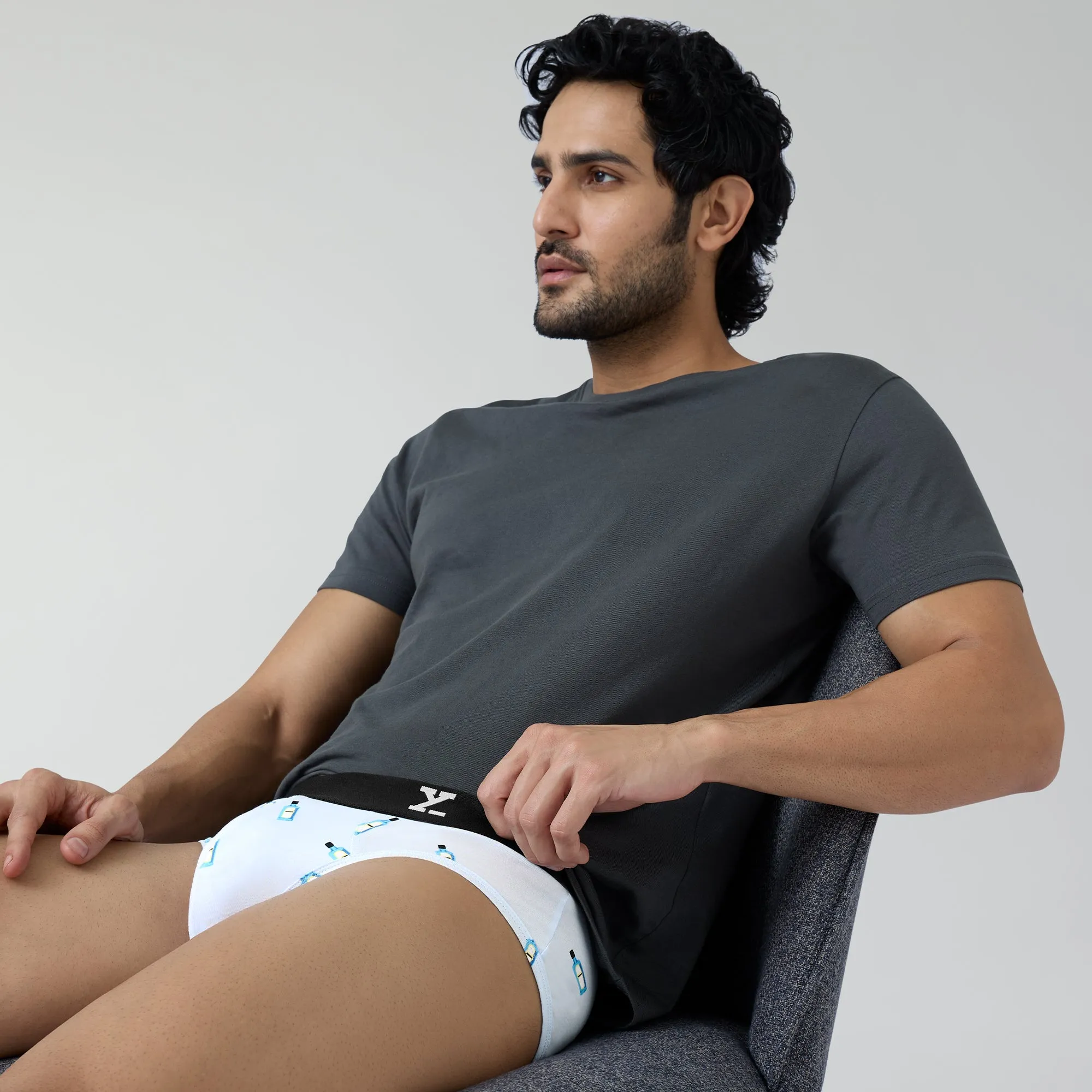 Surf Cotton Stretch Briefs Gin Blue