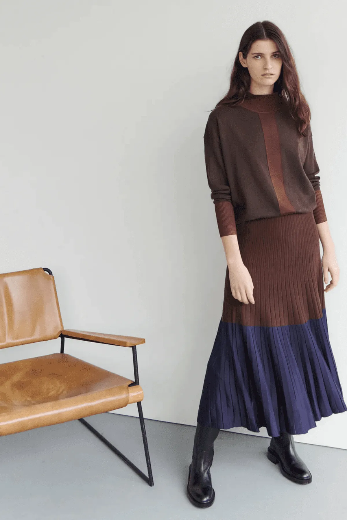 SWIFT SKIRT CHOC/INK